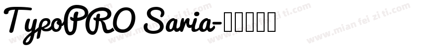 TypoPRO Saria字体转换